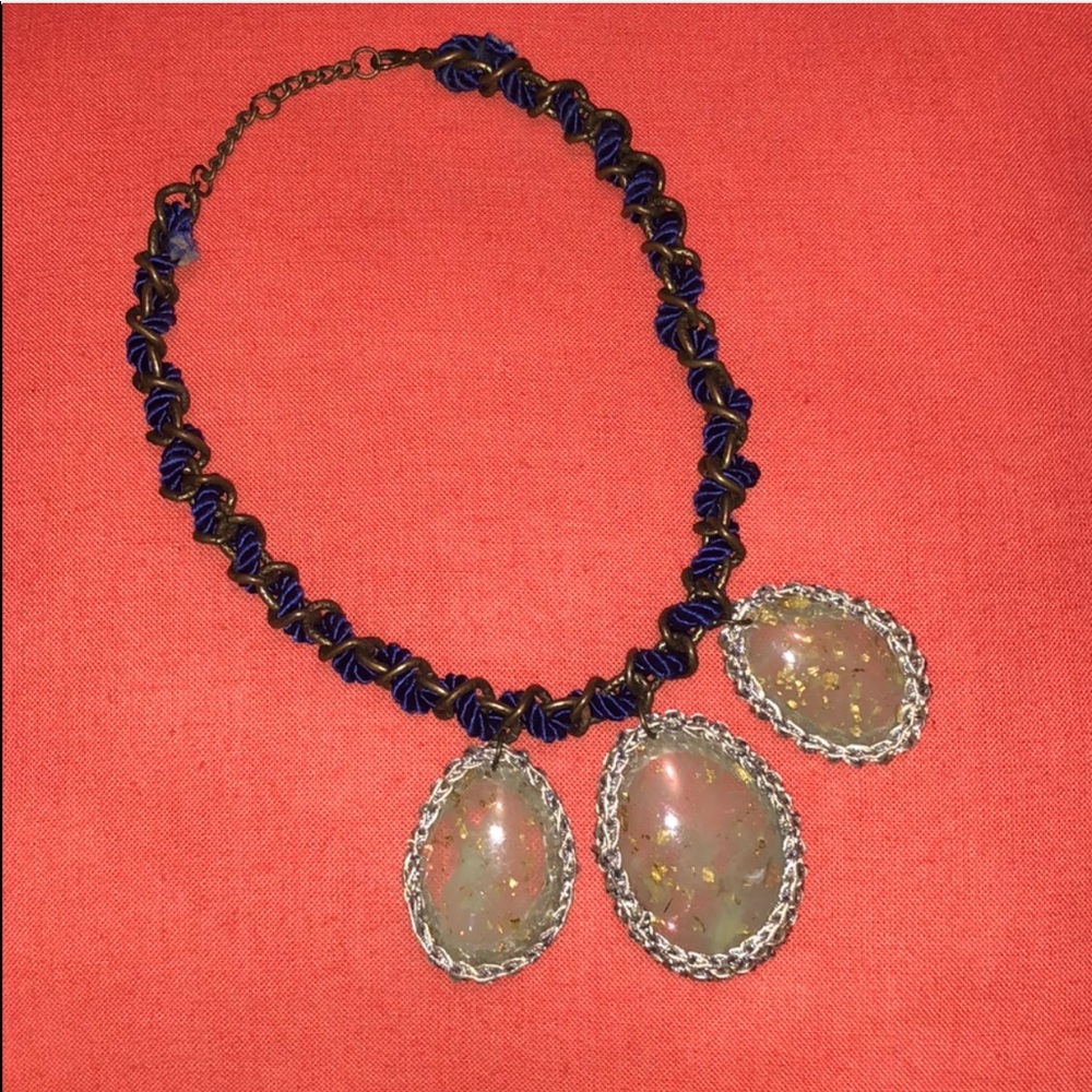 Anthropologie woven boho necklace